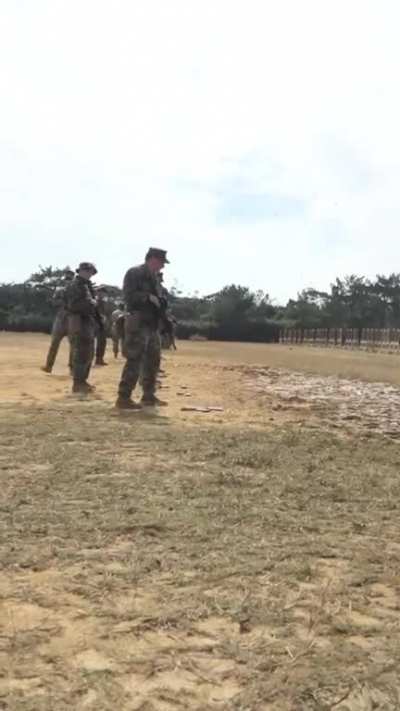 Cadet didn’t clear the chamber and fires a live round into the ground