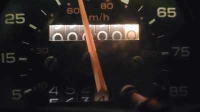 my odometer last night