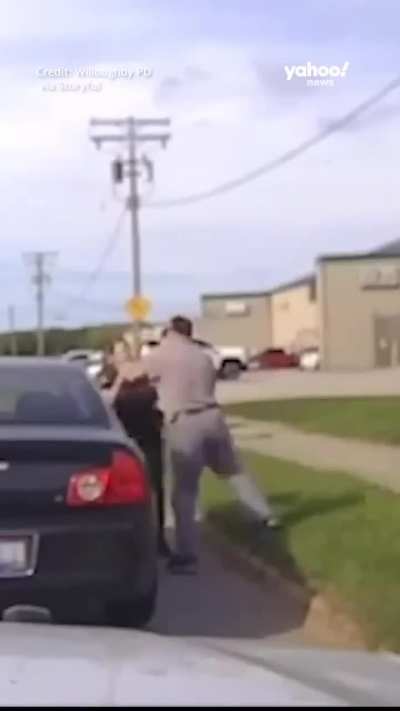 Getting aggressive at a traffic stop