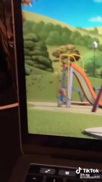 Little man took a nose dive?