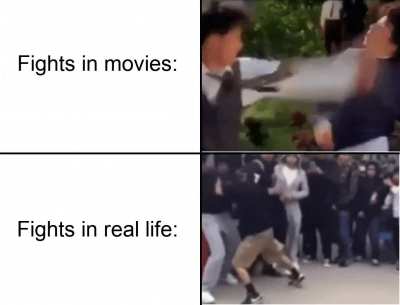 They're always so well coordinated in the movies
