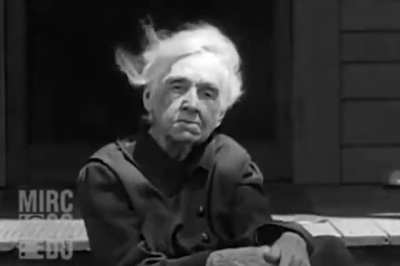 Woman born in 1835, interviewed in 1929 on camera