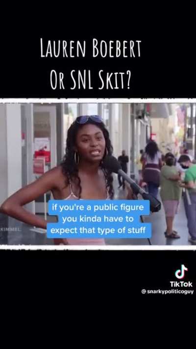 Lauren Boebert or SNL skit
