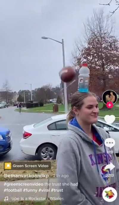 I mean, technically he did knock the gatorade off…