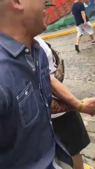 He thought his GF was grabbing his hand!!!??