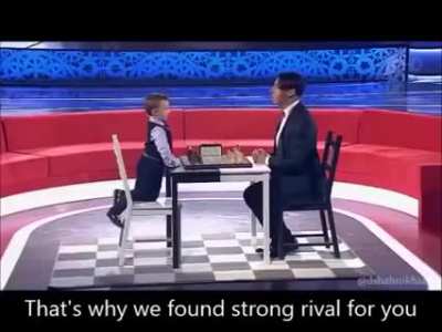 Russian 3y/o kid gets rekt on TV