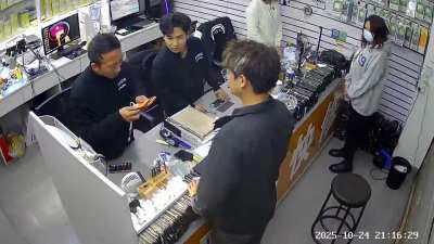 a day in a phone repair shop