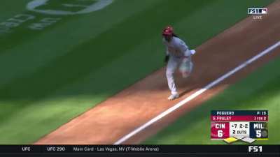 [Highlight] Elly De La Cruz steals 3rd base and home!