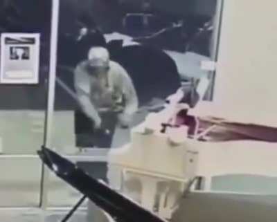 Break into a piano store