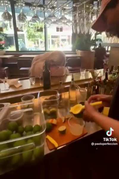 Quick nap at the bar