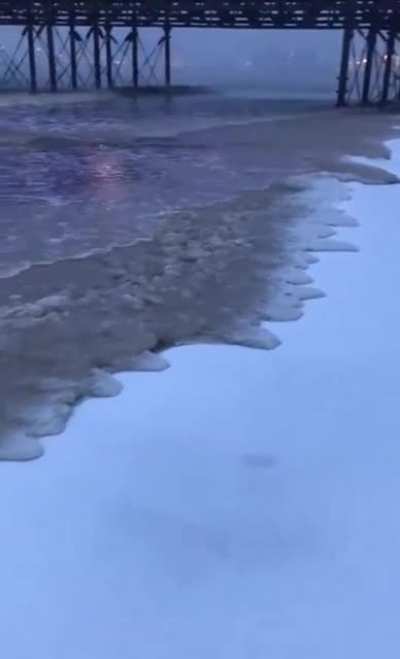 ? Water freezing on impact