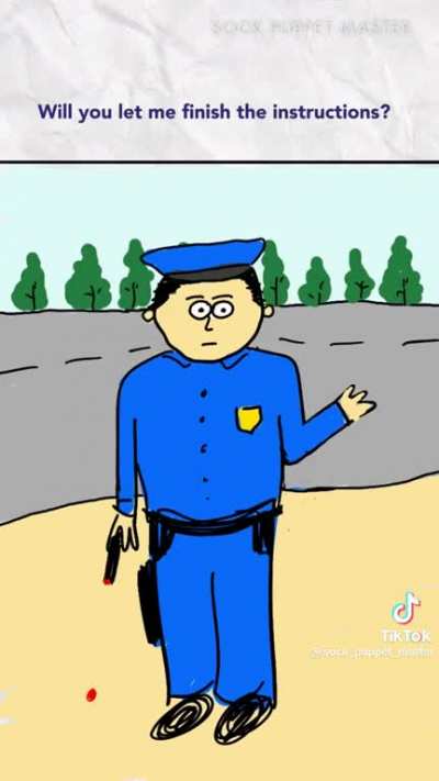 Dude gets arrested and this animation is great