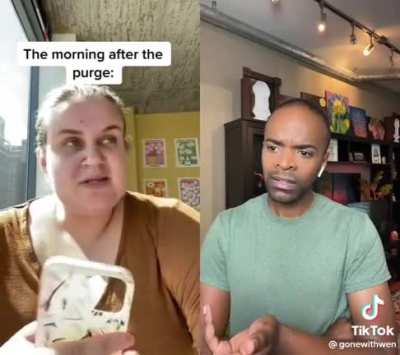 "the morning after The Purge"