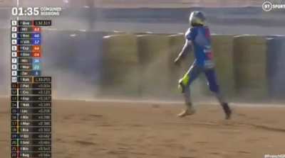 Professional Motorcycle Racing Accident