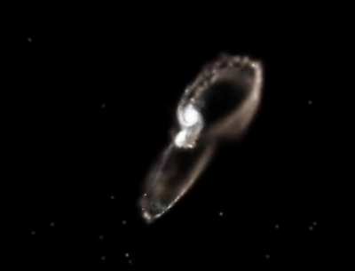 When galaxies collide Simulations are paused to reveal real images from the Hubble Space Telescope.