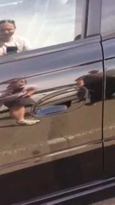 Just a dude cleaning his car handle…