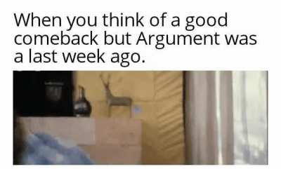 You're about seven days late.