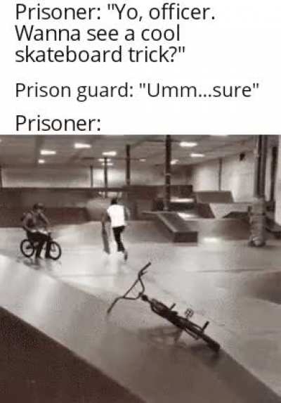 "Wait.....did he just escape??"