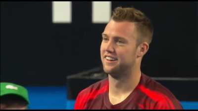 Jack Sock exemplifies brilliant sportsmanship when he encouraged Lleyton Hewitt to challenge a shot that would take away points from him(Sock).
