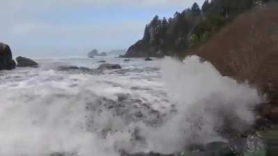 ? A sneaker wave is a disproportionately large coastal wave that can appear in a wave train without warning. This video was shared by Marcella Ogata-Day to help bring awareness of the dangers of sneaker waves