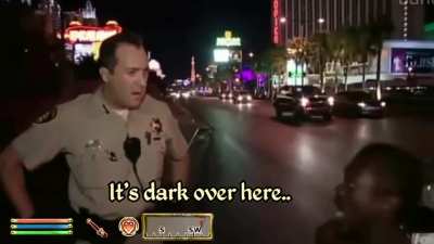 ...to trick the police officer