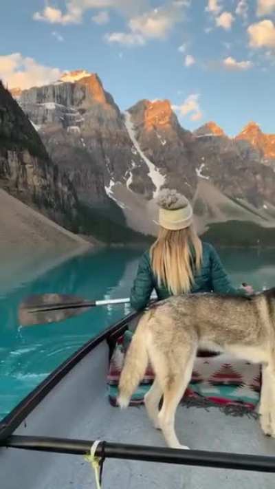 ? Moraine lake, Alberta, Canada. ?