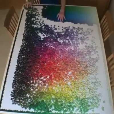 Time lapse of this 35.5 hour puzzle being completed