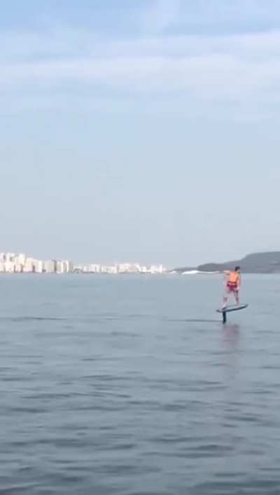 This jumpstart on a hydrofoil
