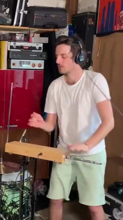 Jamming in the studio