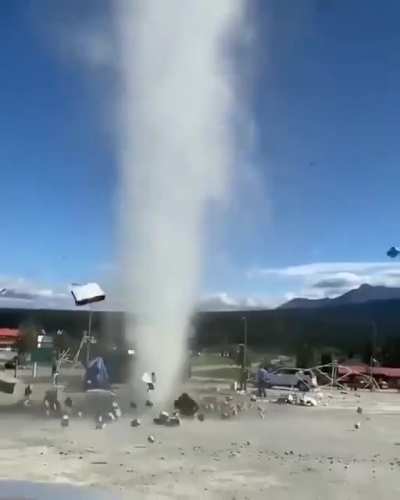 ? Terrifying sand whirlwind