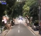 Disinfecting truck in Thailand. LOL