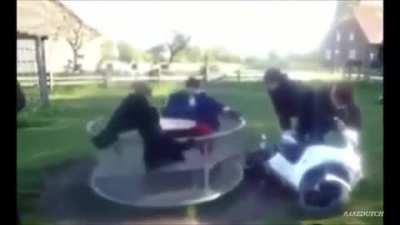 Going too fast on the carousel