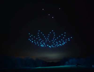 100 Drones Presenting a Mind Blowing Show