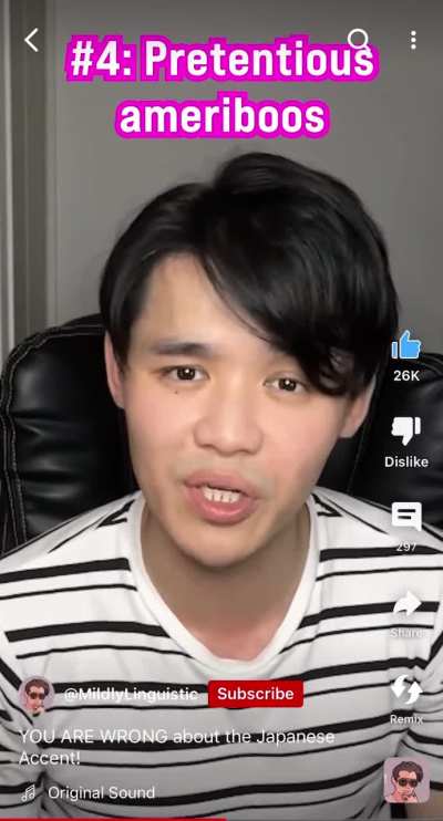 5 levels of Japanese accents
