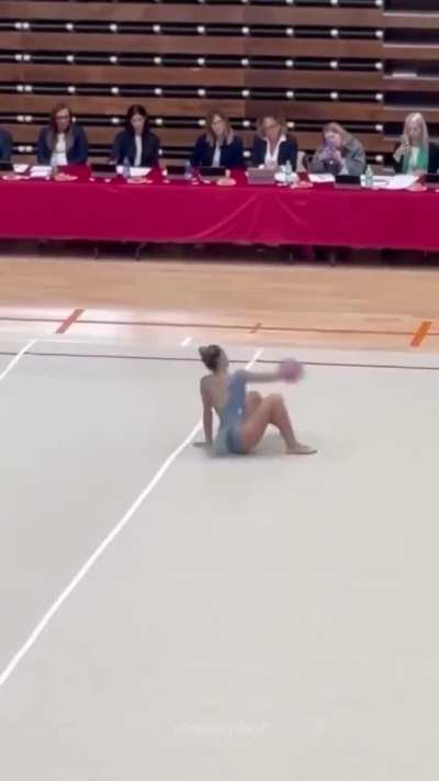it’s incredible how every year she can performs an iconic routine with ball ? her name is  
Alice