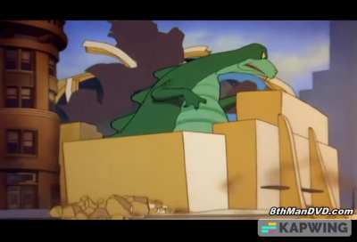 The DC short film "Superman vs the Arctic Giant" was released in 1942, a dozen years before the first Godzilla film and even predates "The Beast of 20,000 Fathoms" by eleven