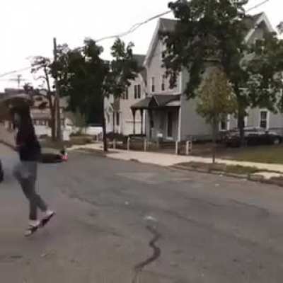 Let me stand on the motorcycle while it’s moving