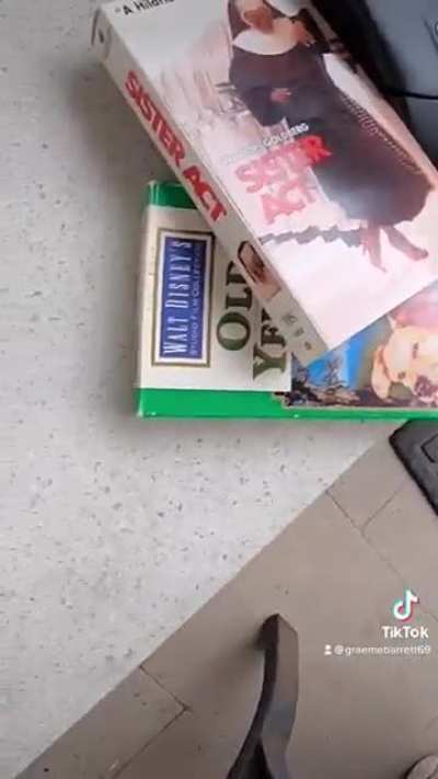 Whoopsie Goldberg on VHS