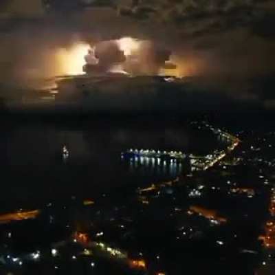 Thunderstorm near Cozumel, Mexico