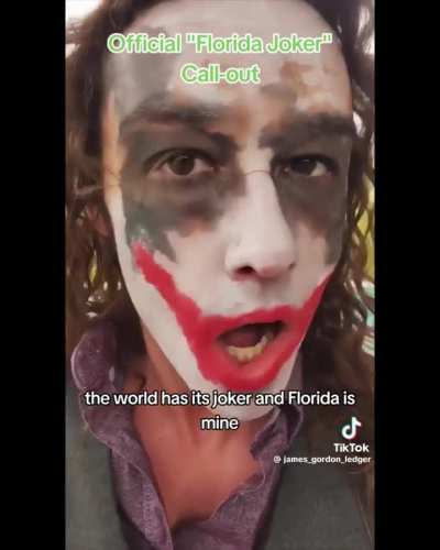 Joker responds to the joker finally! Can’t make this ? up!