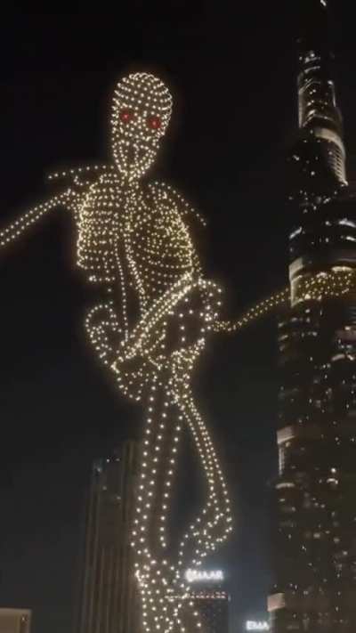 Incredible Halloween drone show in Dubai