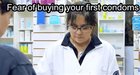 Fear of buying your first condoms