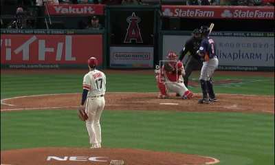 [Highlight] [Highlight] 2023 PitchingNinja Award for Saddest Face after Not Getting a Call. ☹️? Winner: Shohei Ohtani.
