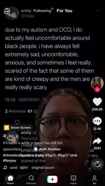 Didn’t know we we were faking disorders to be racist now