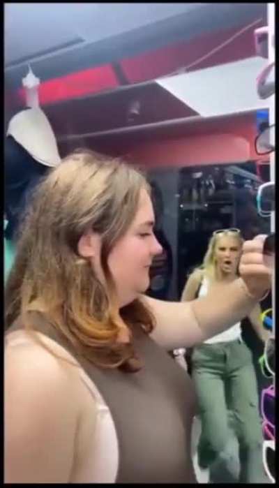 To walk in to the shop.
