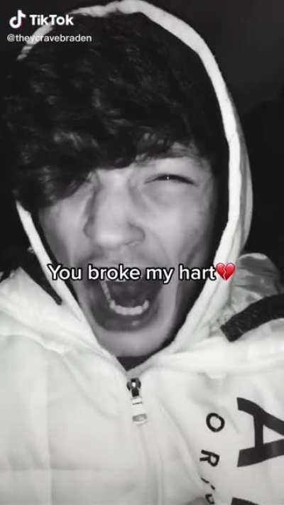 You broke my hart ???