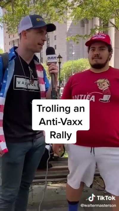 "Trolling an Anti-Vaxx Rally"