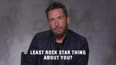 Least rockstar thing about himself, according to Chad Kroeger of Nickelback