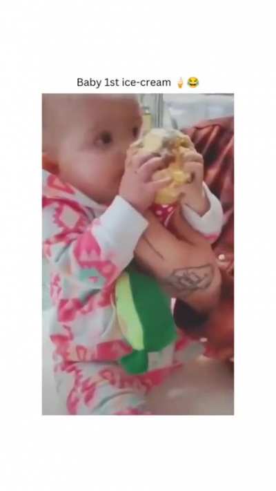Baby 1st ice-cream