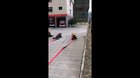 To keep the hose steady